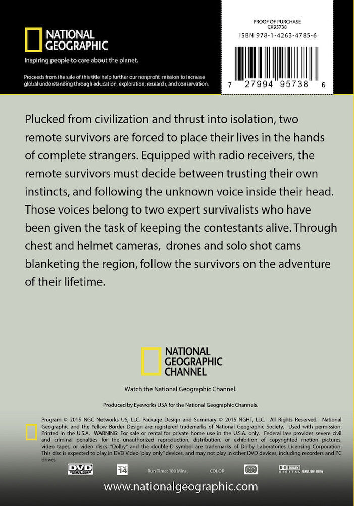remote survival - Back Panel - DVD