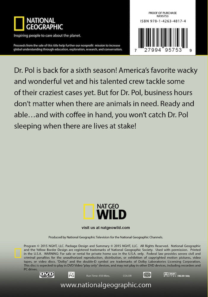 the incredible dr. pol season 6 - Back Panel - DVD