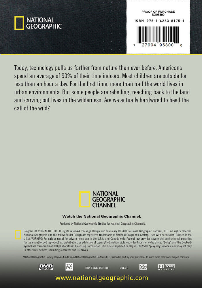 call of the wild - Back Panel - DVD