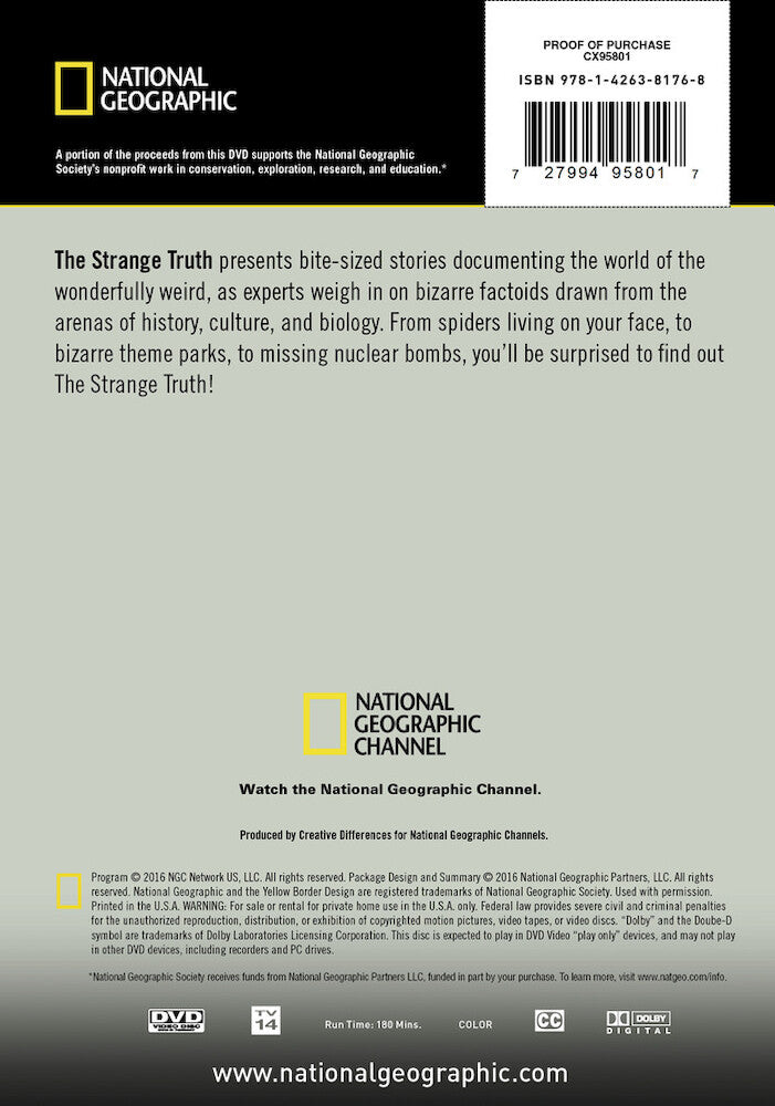 the strange truth - Back Panel - DVD
