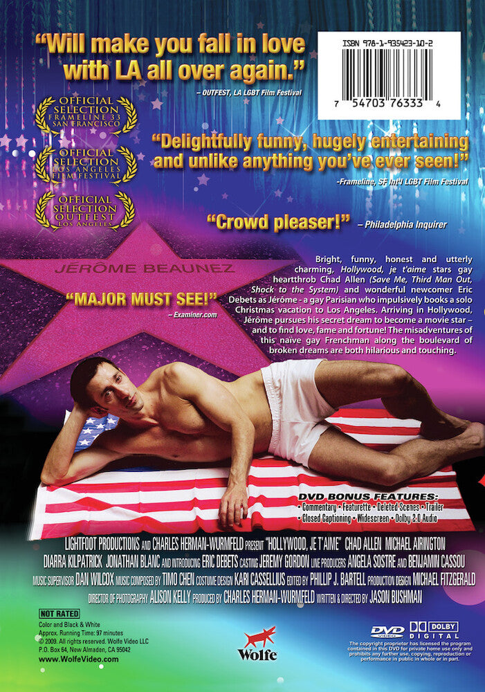 hollywood, je t'aime - Back Panel - DVD