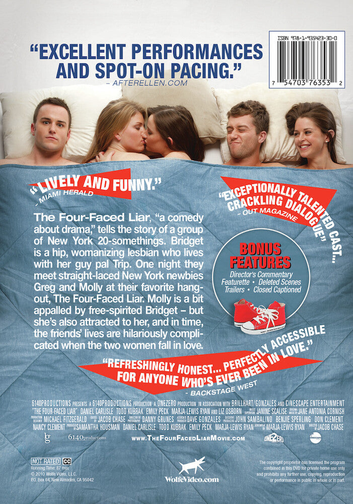 the four-faced liar - Back Panel - DVD