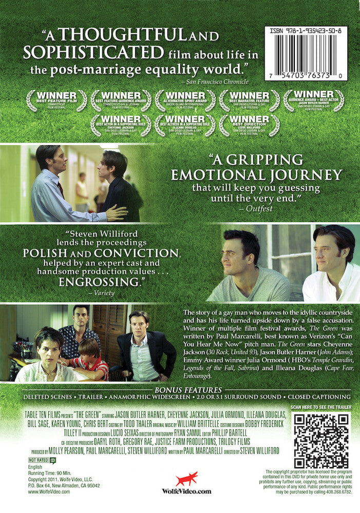 the green - Back Panel - DVD