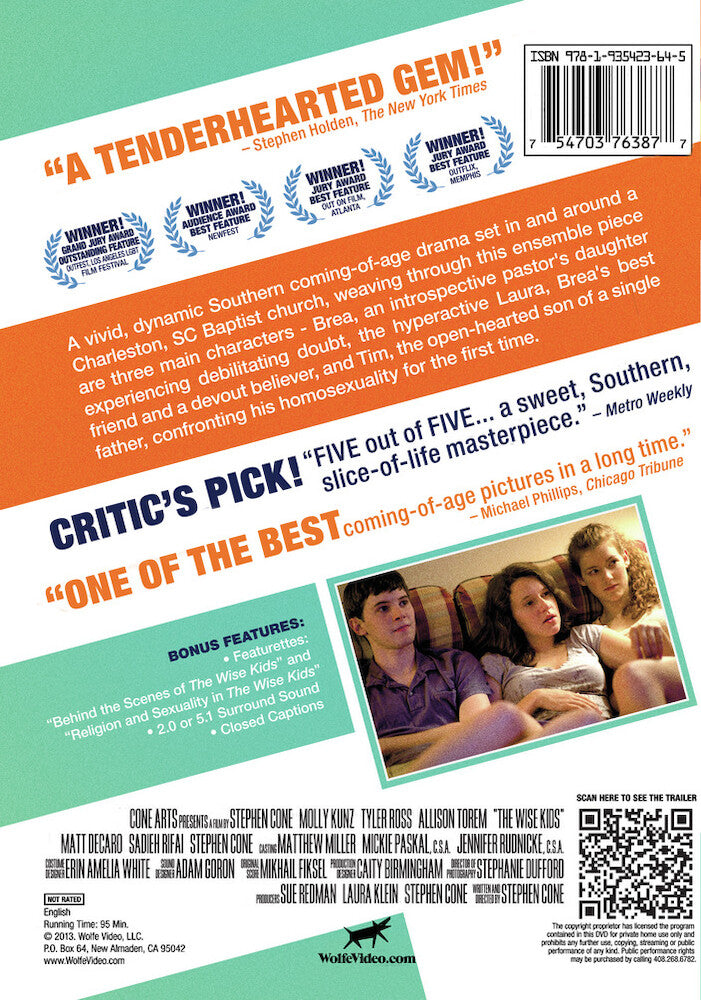 the wise kids - Back Panel - DVD