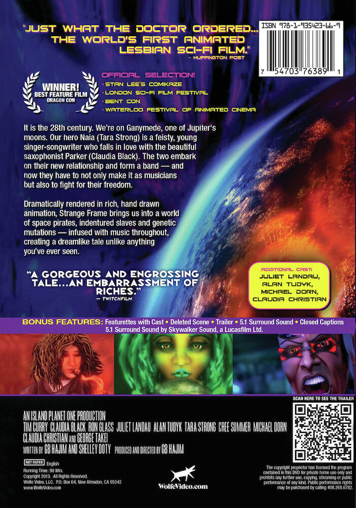 strange frame - Back Panel - DVD
