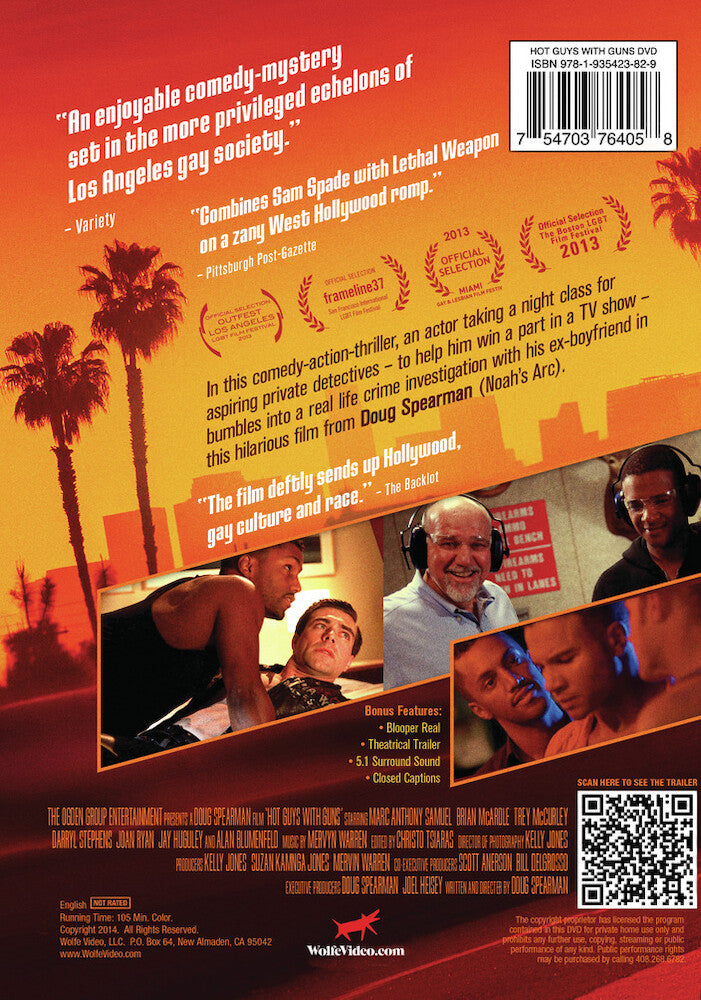 hot guys with guns - Back Panel - DVD