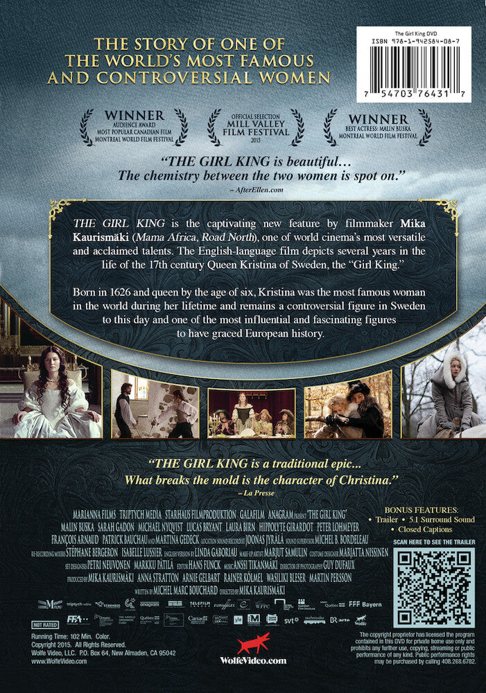the girl king - Back Panel - DVD