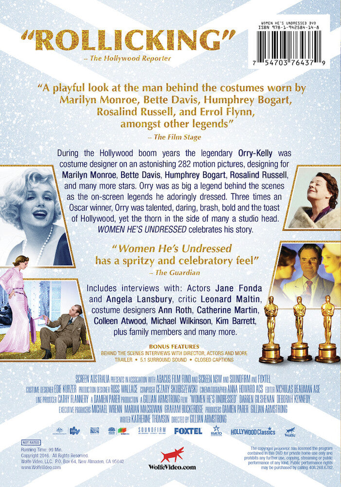 women he's undressed - Back Panel - DVD