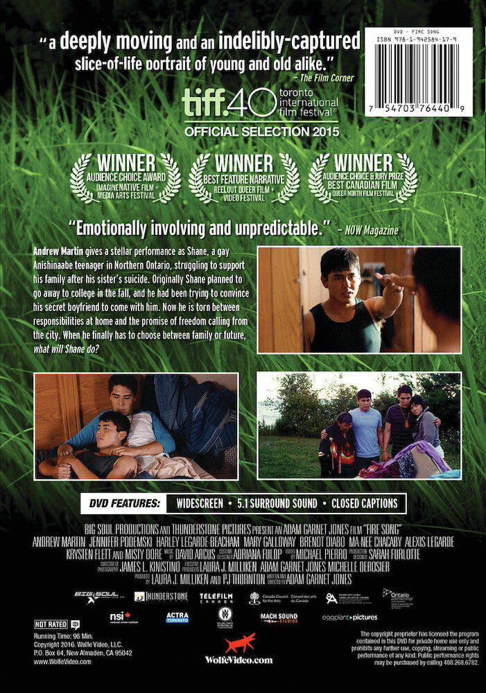 fire song - Back Panel - DVD
