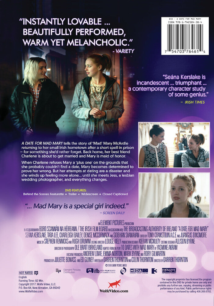 a date for mad mary - Back Panel - DVD