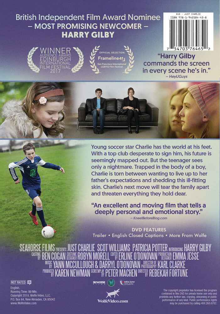 just charlie - Back Panel - DVD
