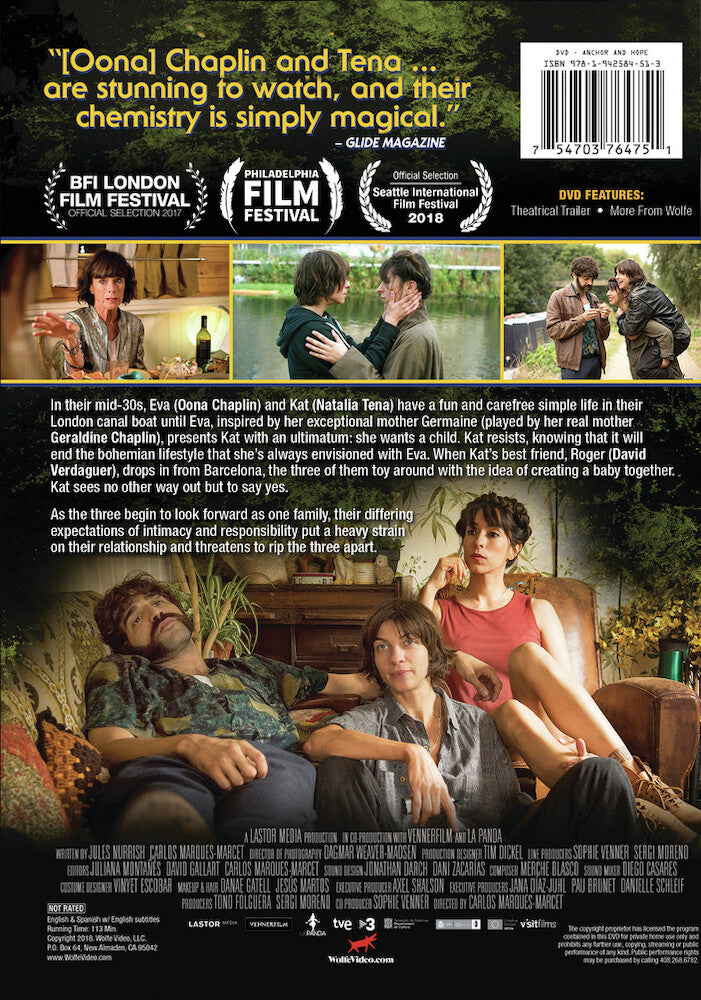 anchor and hope - Back Panel - DVD