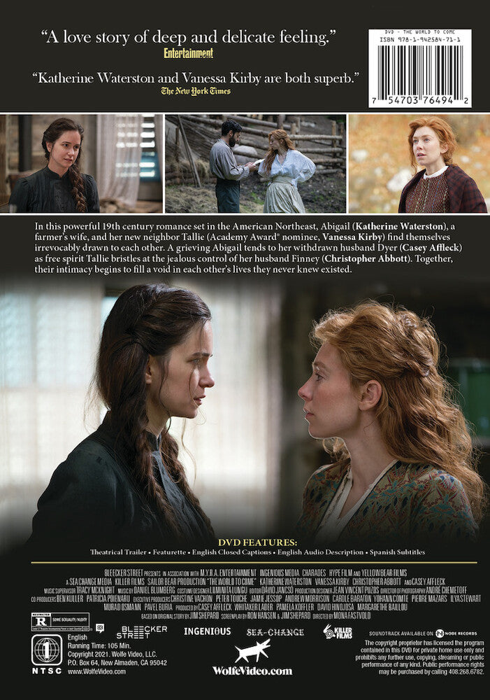 the world to come - Back Panel - DVD