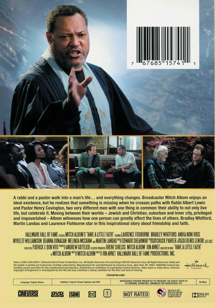 have a little faith - Back Panel - DVD