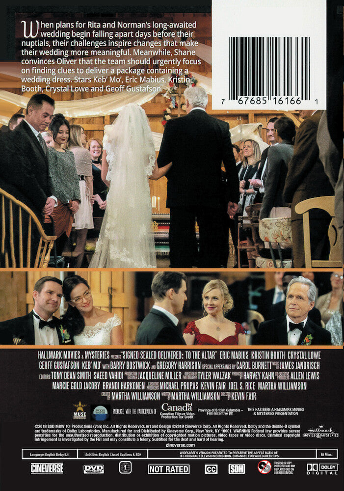 signed, sealed, delivered: to the altar - Back Panel - DVD