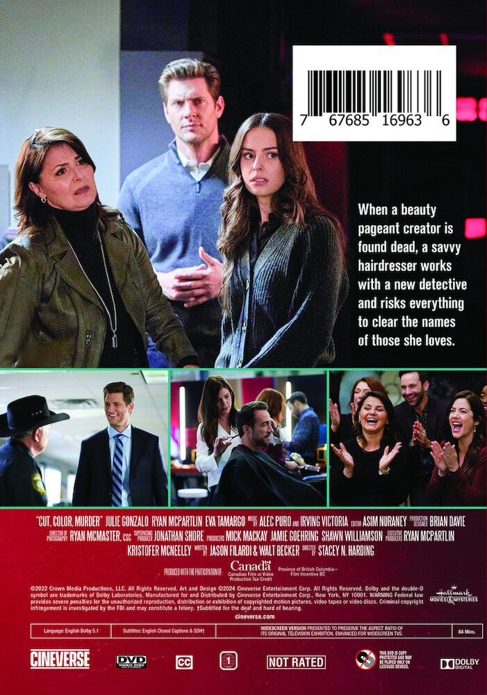 cut, color, murder - Back Panel - DVD