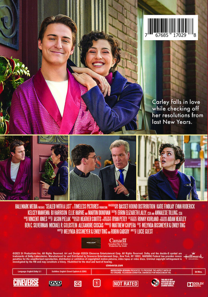 sealed with a list - Back Panel - DVD