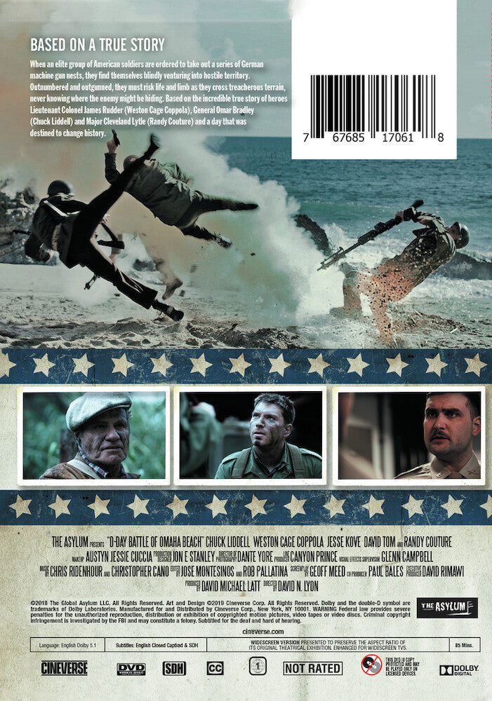 d-day: battle of omaha beach - Back Panel - DVD