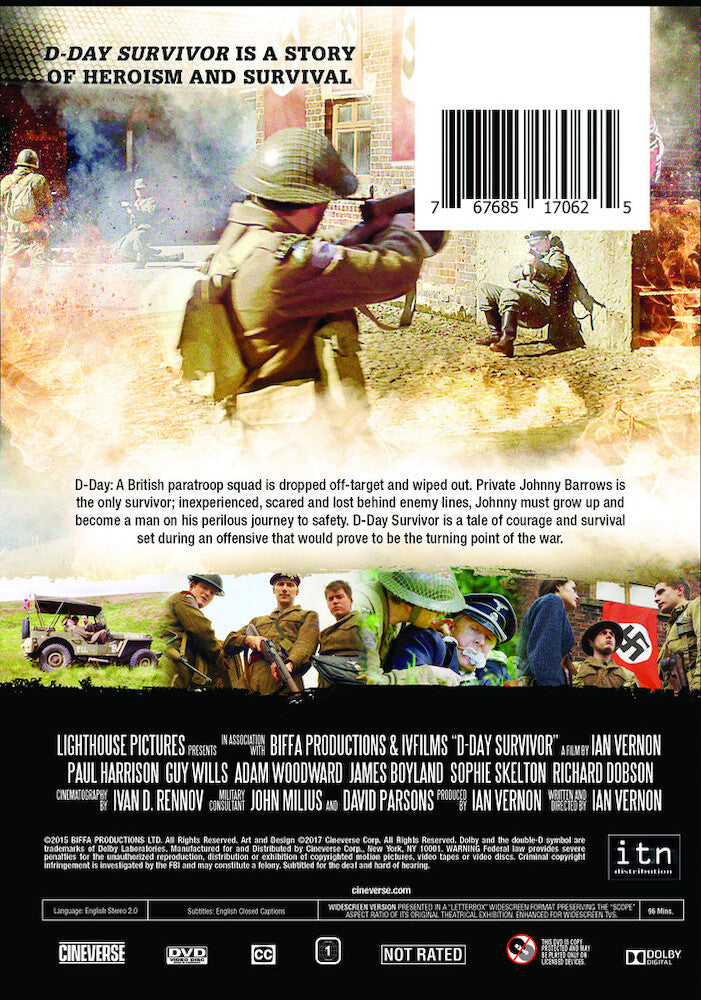 d-day survivor - Back Panel - DVD