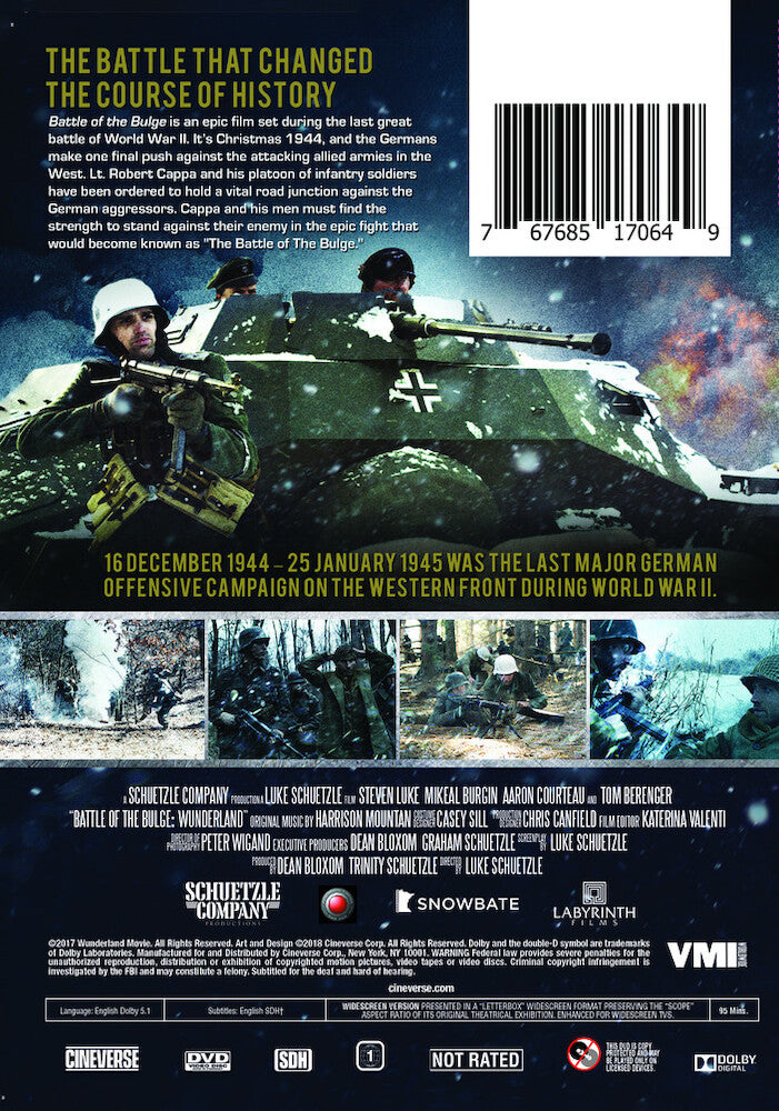 battle of the bulge: wunderland - Back Panel - DVD