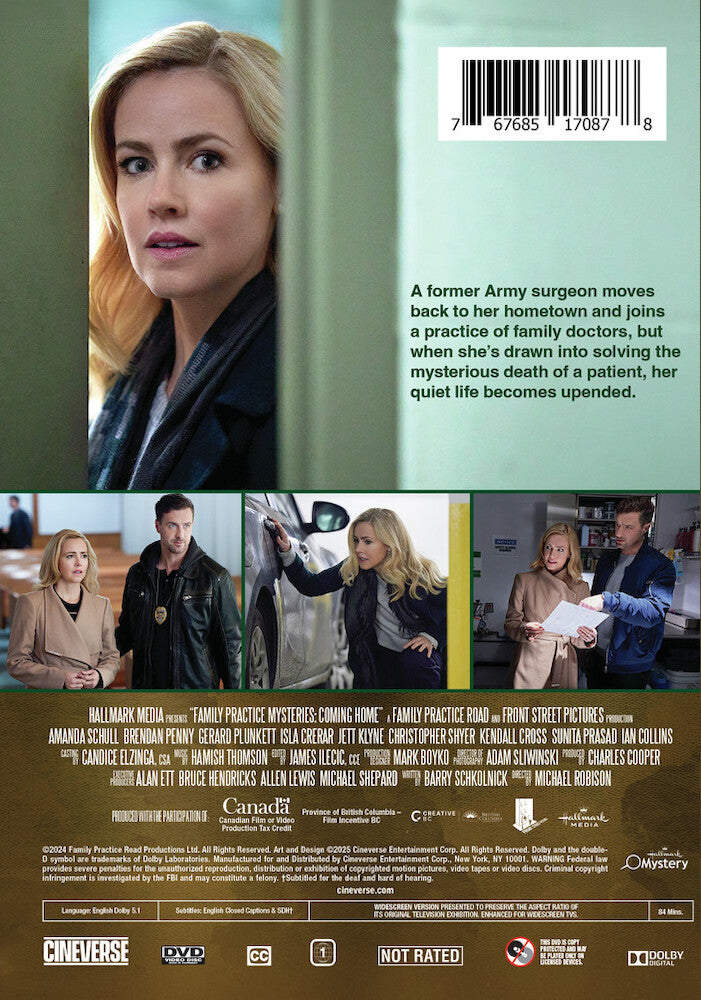 family practice mysteries: coming home - Back Panel - DVD