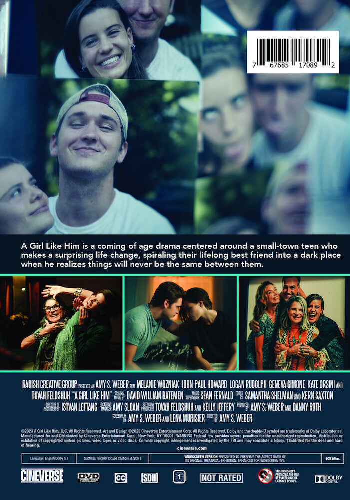 a girl like him - Back Panel - DVD