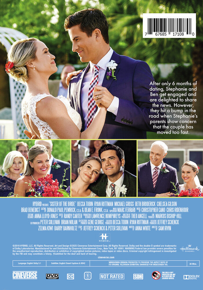 sister of the bride - Back Panel - DVD
