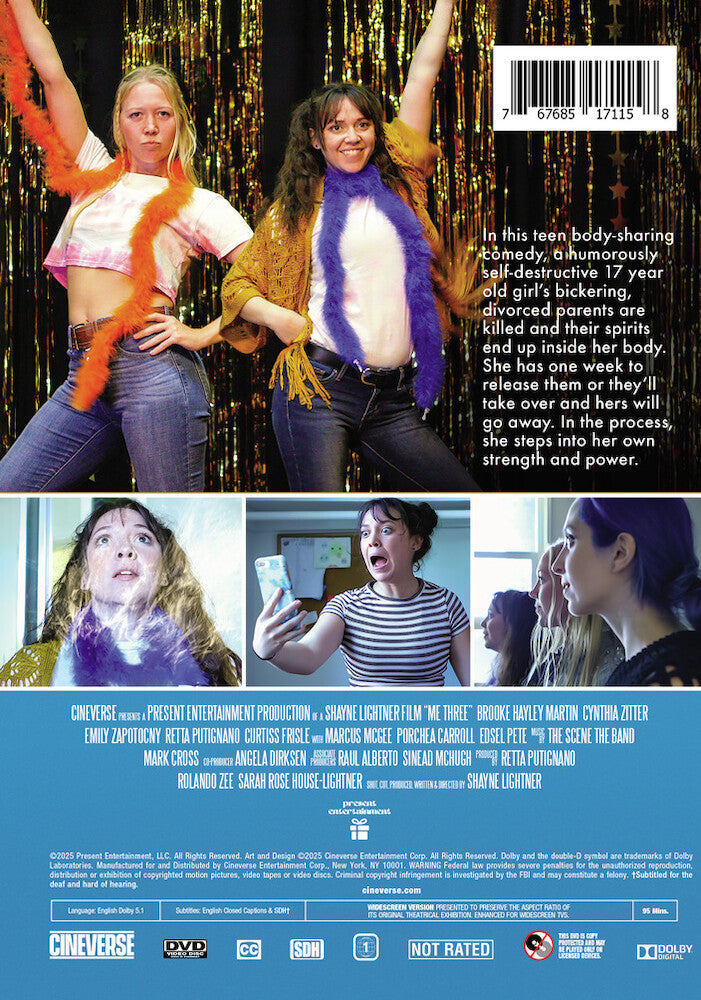 me three - Back Panel - DVD