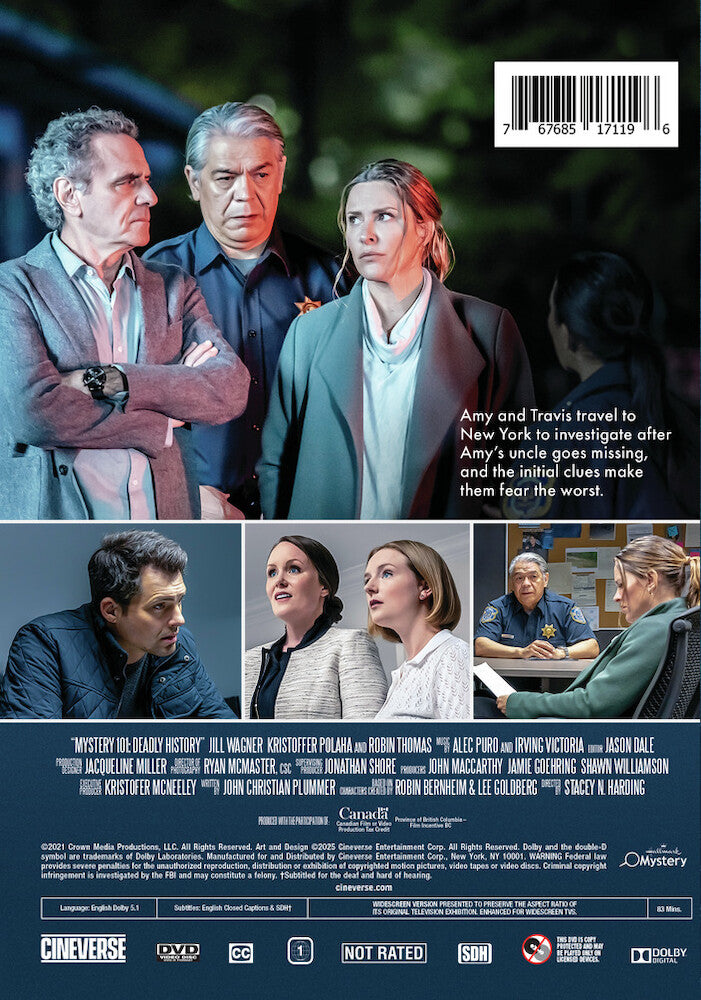mystery 101: deadly history - Back Panel - DVD