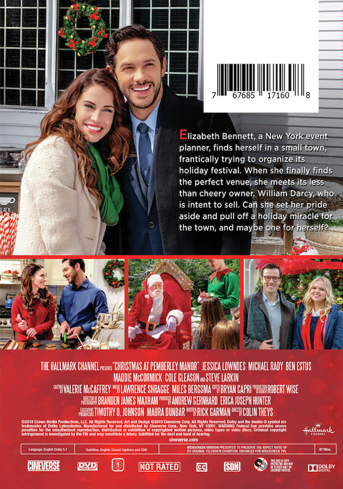 christmas at pemberley manor - Back Panel - DVD