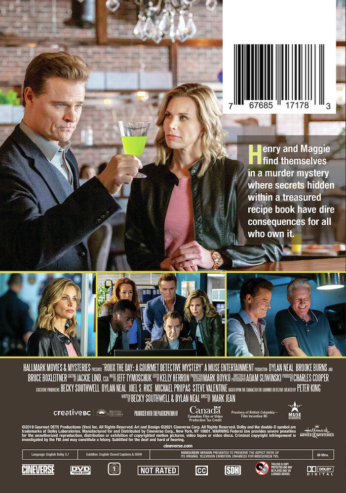 roux the day: a gourmet detective mystery - Back Panel - DVD