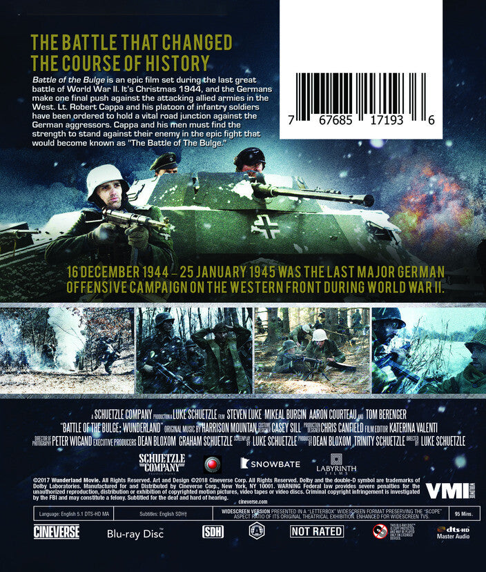 battle of the bulge: wunderland - Back Panel - Blu-ray