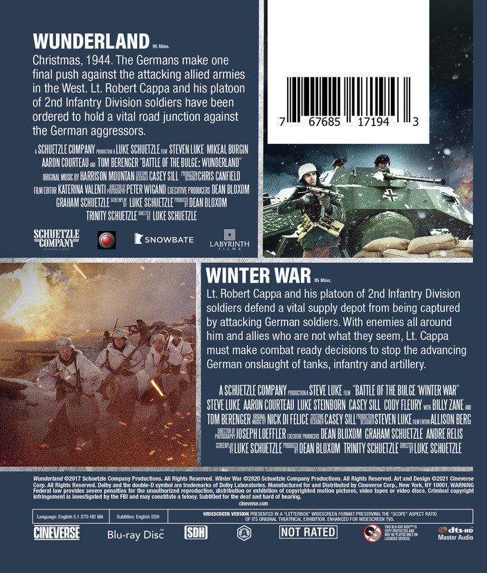 battle of the bulge 2-movie collection - Back Panel - Blu-ray
