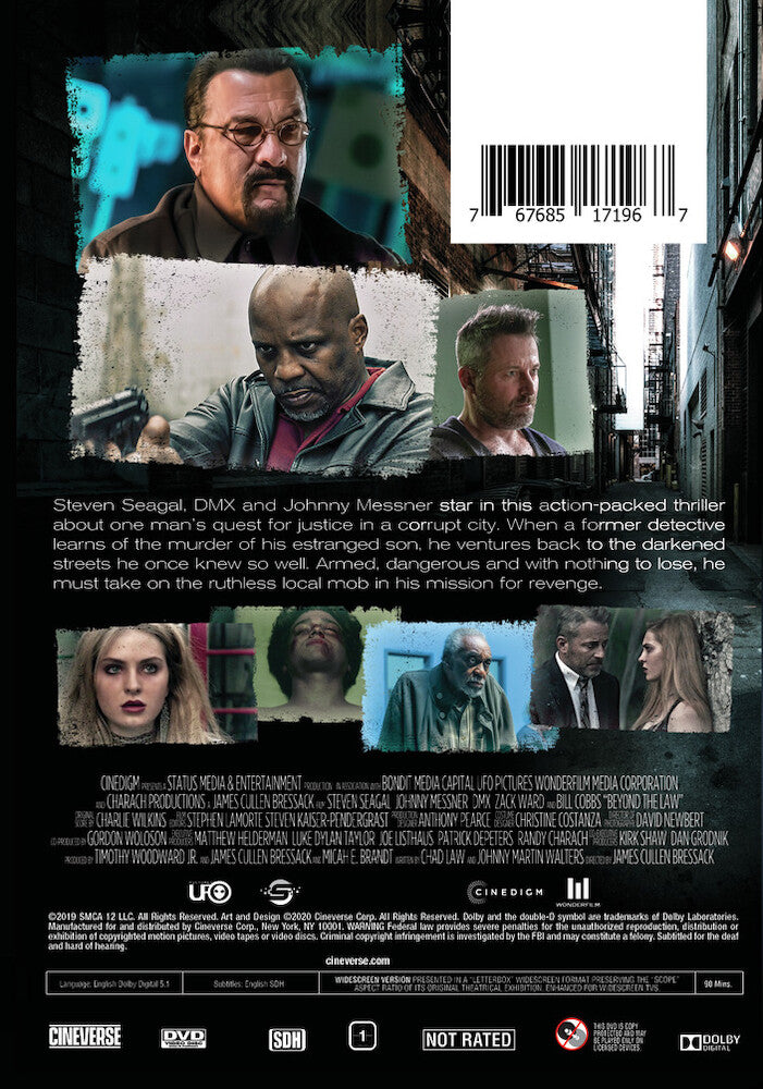 Beyond the Law - Back Panel - 