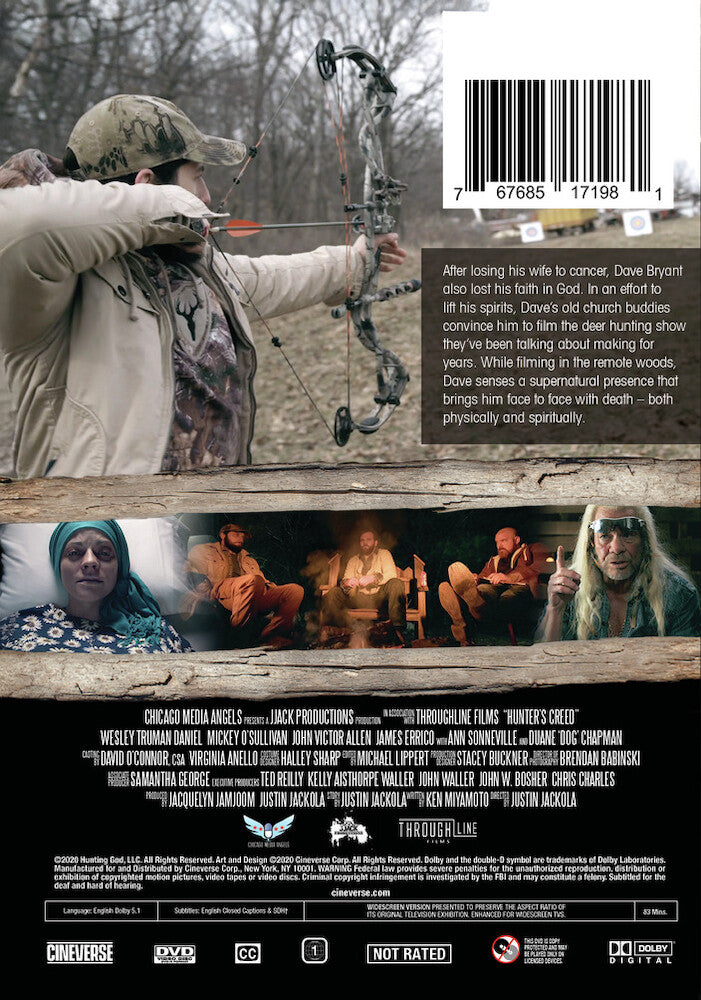 hunter's creed - Back Panel - DVD