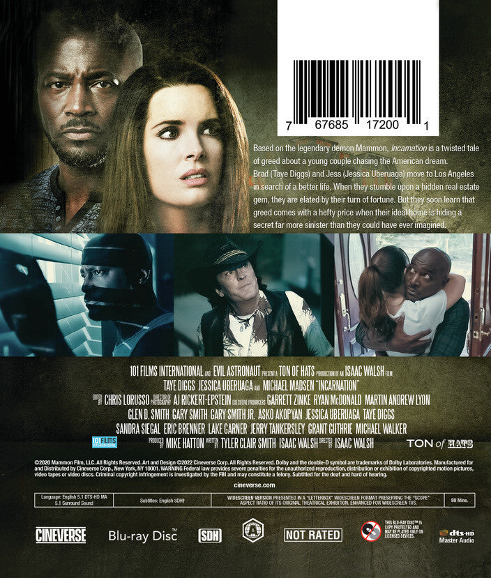 incarnation - Back Panel - Blu-ray