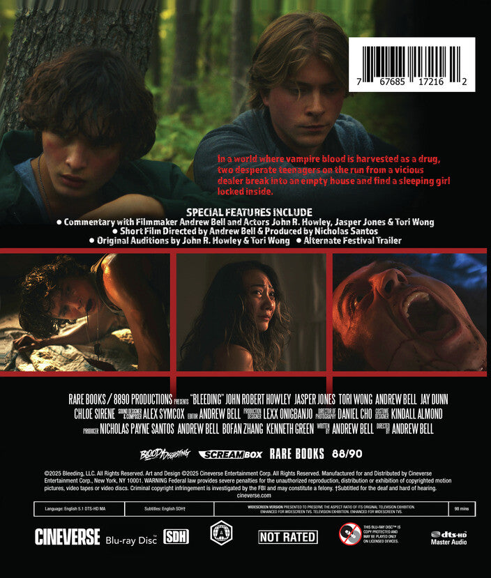 bleeding - Back Panel - Blu-ray