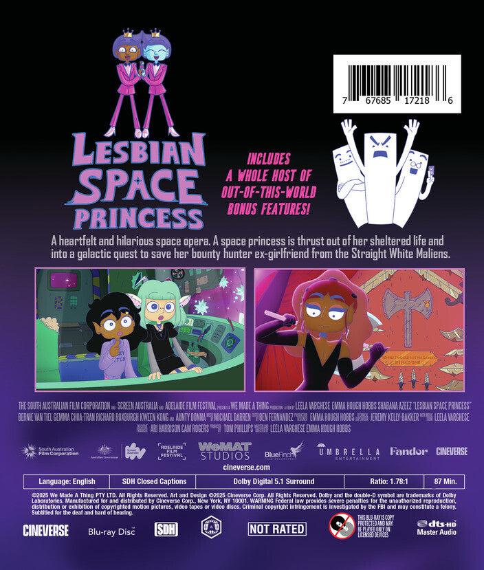 Lesbian Space Princess - Back Panel - 