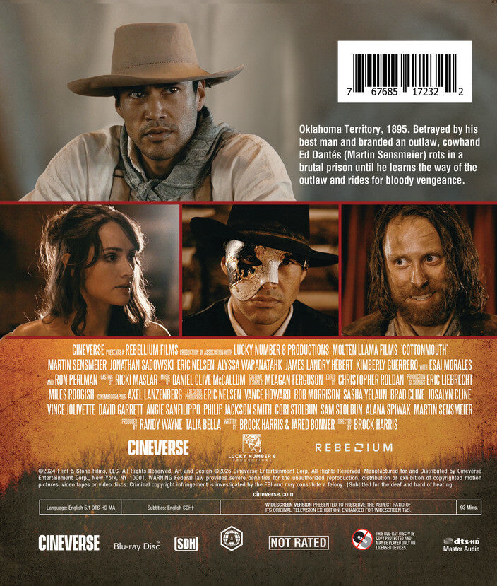Cottonmouth [Blu-ray] - Back Panel - 