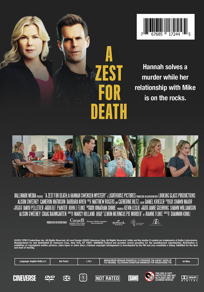 A Zest For Death: A Hannah Swensen Mystery - Back Panel - 