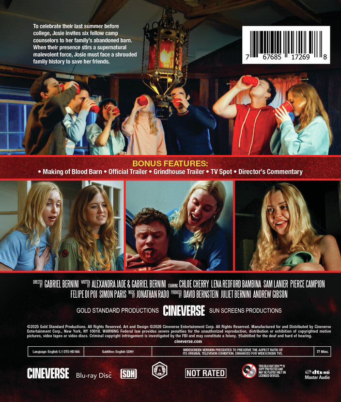 Blood Barn [Blu-ray] - Back Panel - 