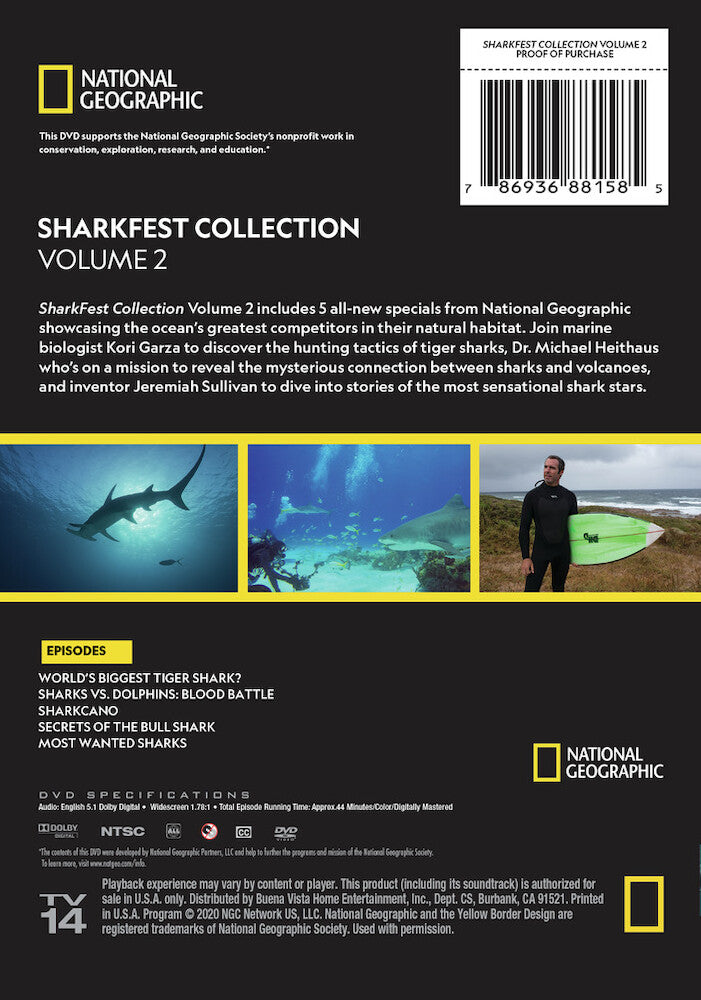 sharkfest season 5 vol. 2 - Back Panel - DVD