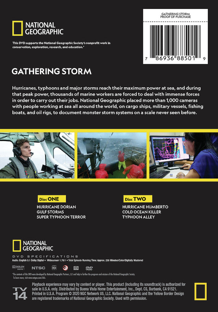 gathering storm season 1 - Back Panel - DVD