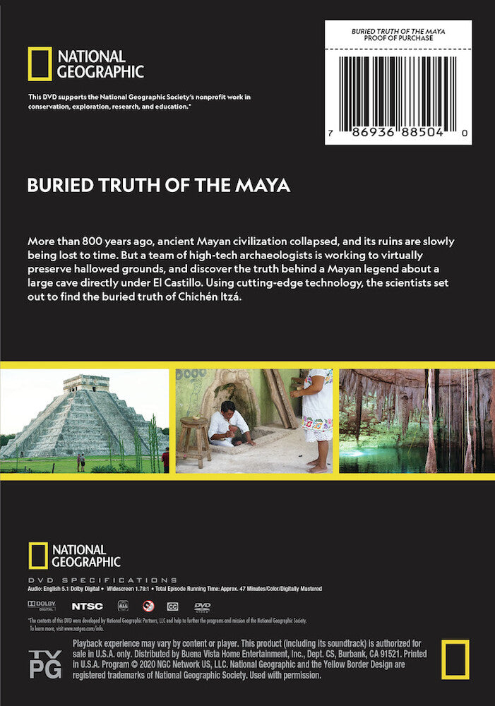 buried truth of the maya - Back Panel - DVD