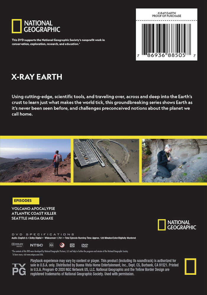 x-ray earth season 1 - Back Panel - DVD