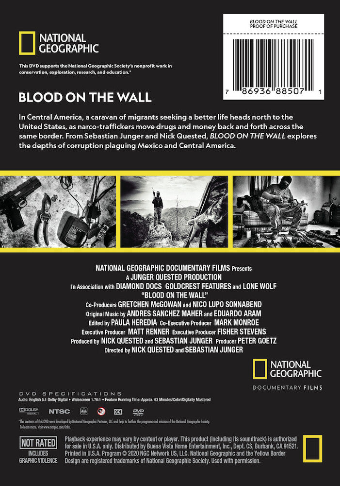 blood on the wall - Back Panel - DVD
