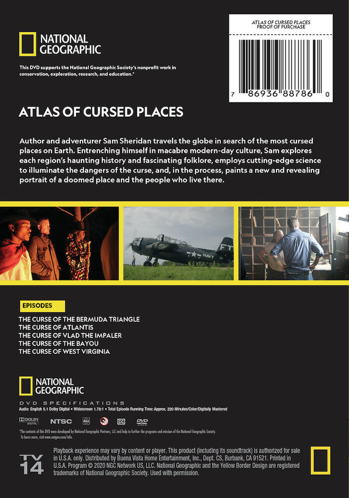 atlas of cursed places - Back Panel - DVD