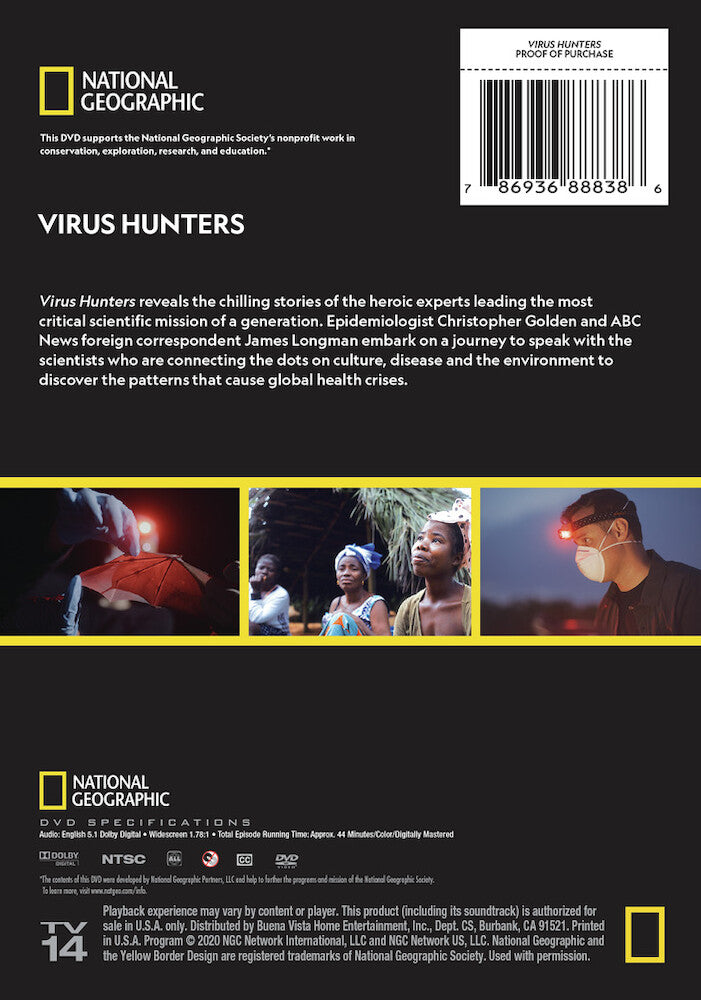 virus hunters - Back Panel - DVD