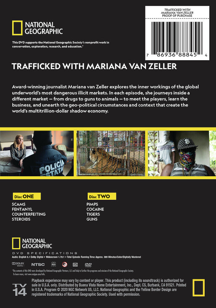 trafficked with mariana van zeller - Back Panel - DVD