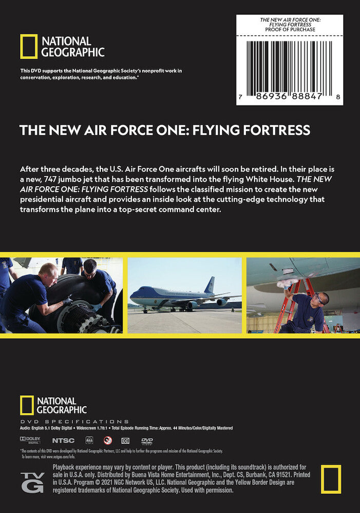 the new air force one: flying fortress - Back Panel - DVD